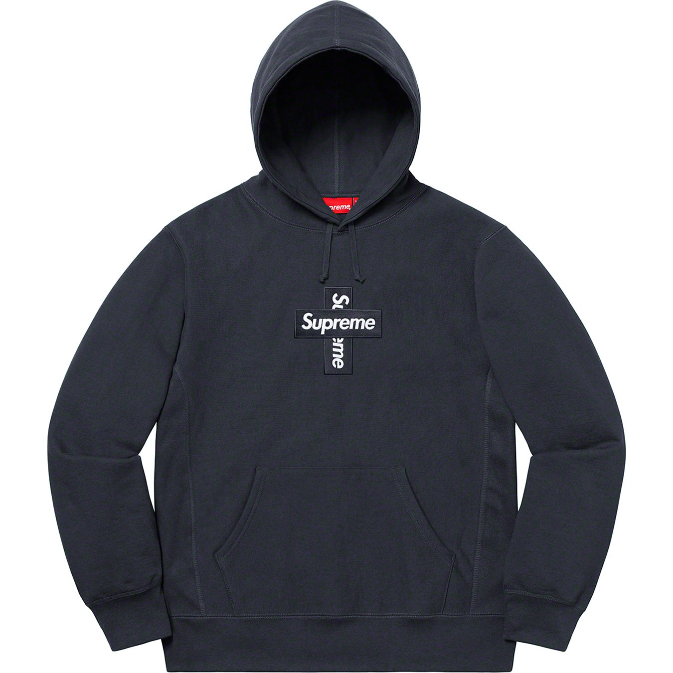 Supreme Cross Box Logo Hooded Black Sサイズ-