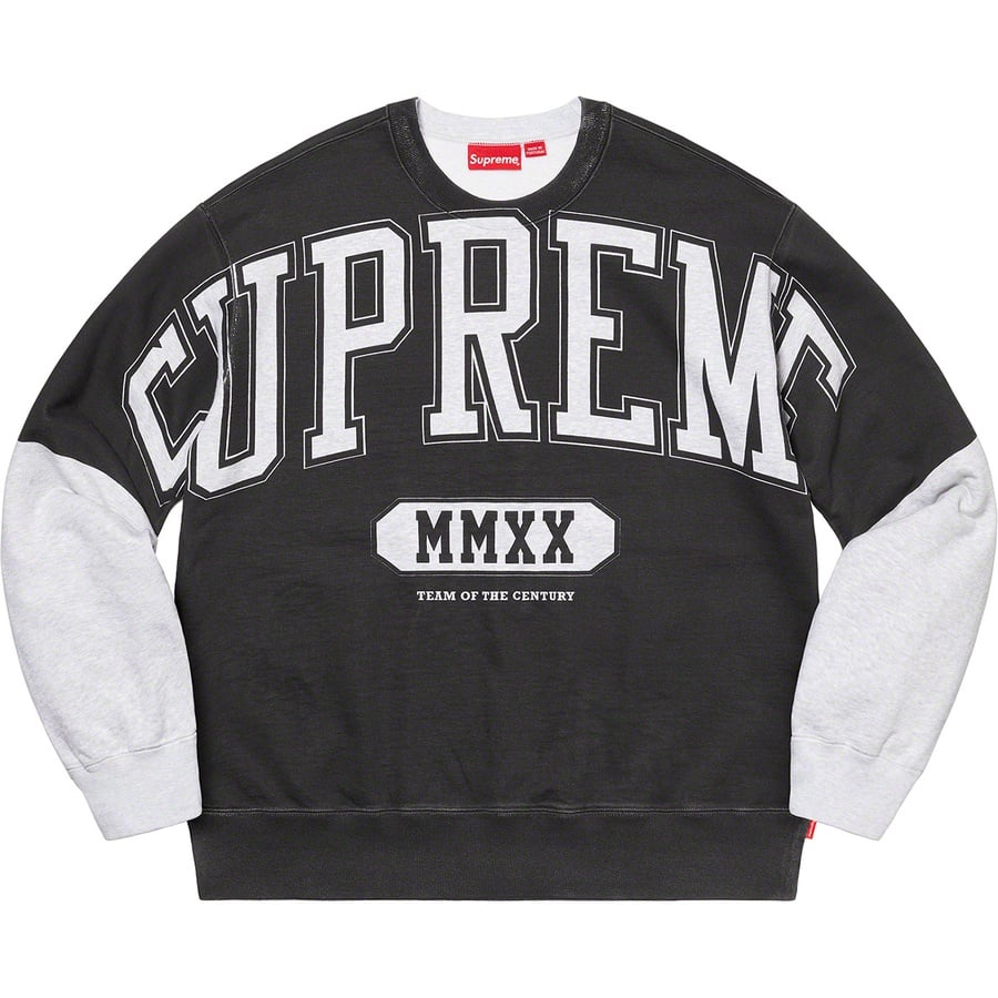Supreme Overprint Crewneck (FW20) - Ash Grey - $158