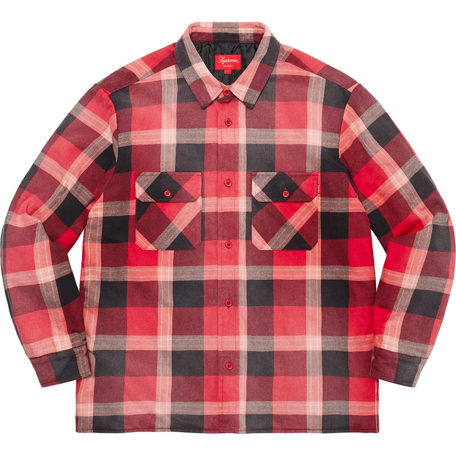Details on Quilted Flannel Shirt Red from fall winter
                                                    2020 (Price is $148)
