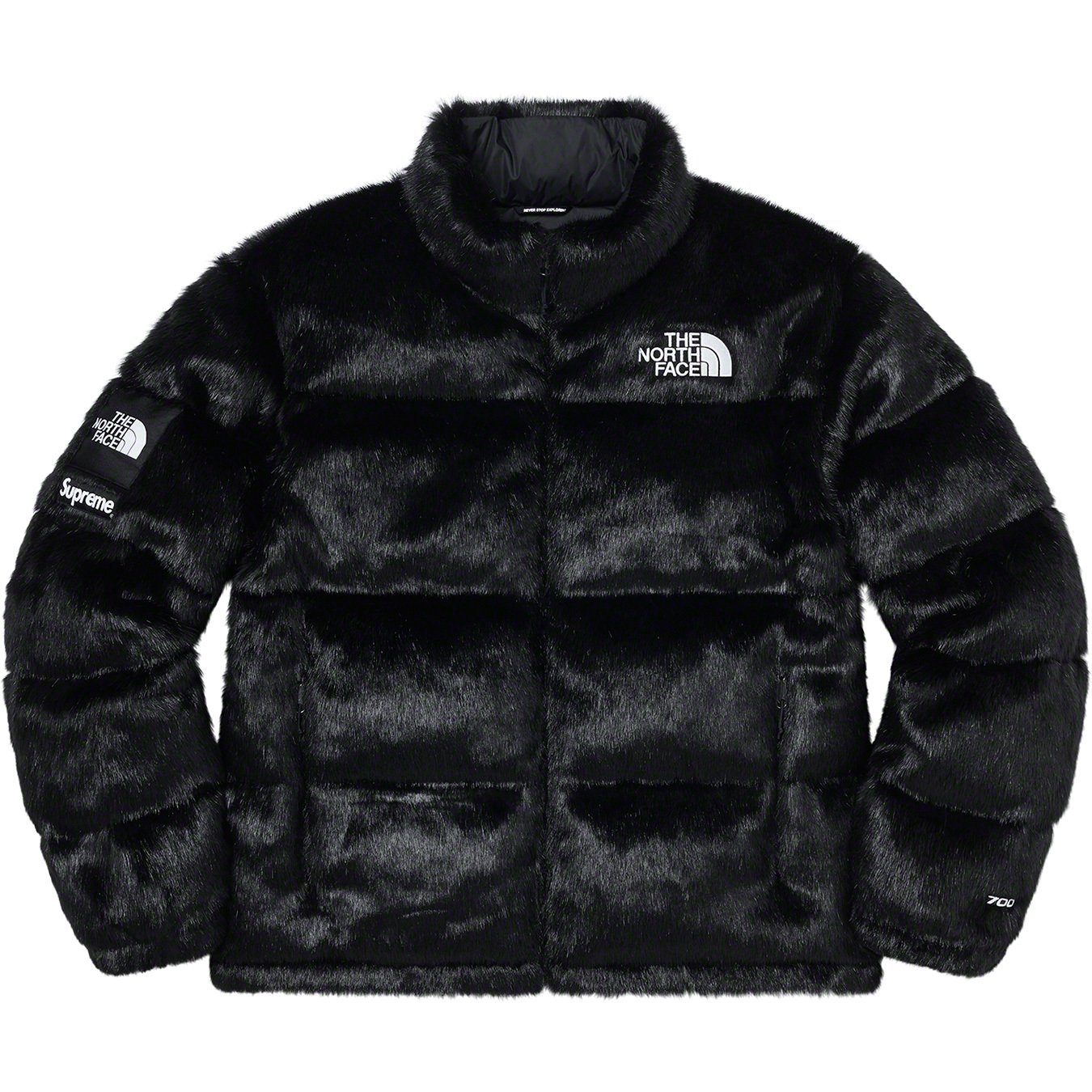 Supreme TNF Faux Fur Nuptse Jacket