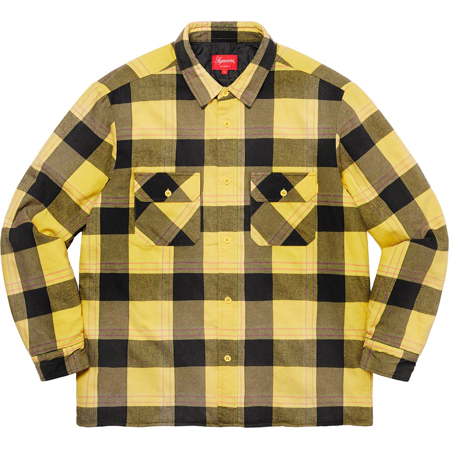 Details on Quilted Flannel Shirt Yellow from fall winter
                                                    2020 (Price is $148)