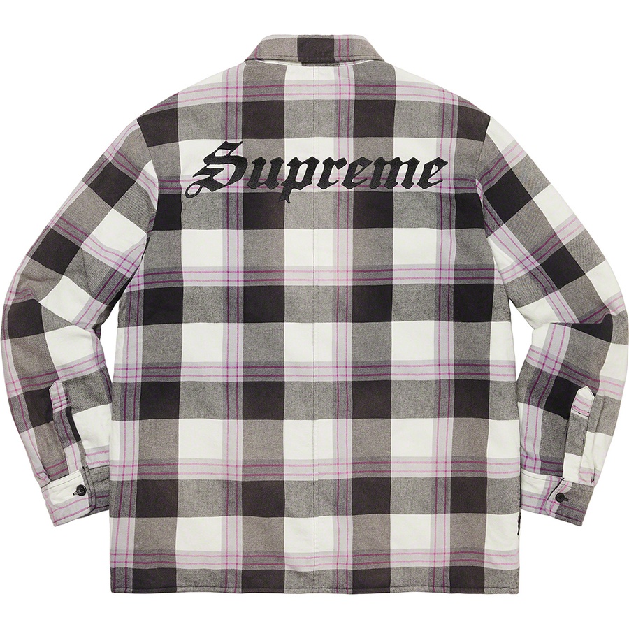 タオ　Supreme  Logo Quilted Flannel Shirt