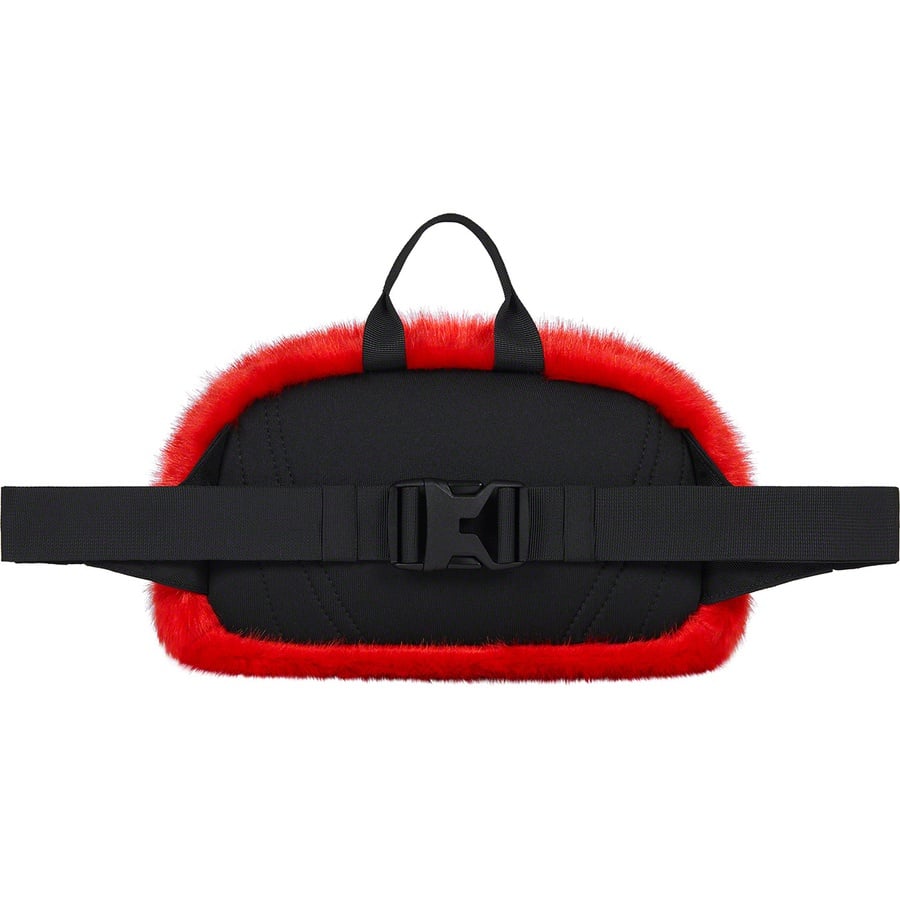 Details on Supreme The North Face Faux Fur Waist Bag Red from fall winter
                                                    2020 (Price is $110)