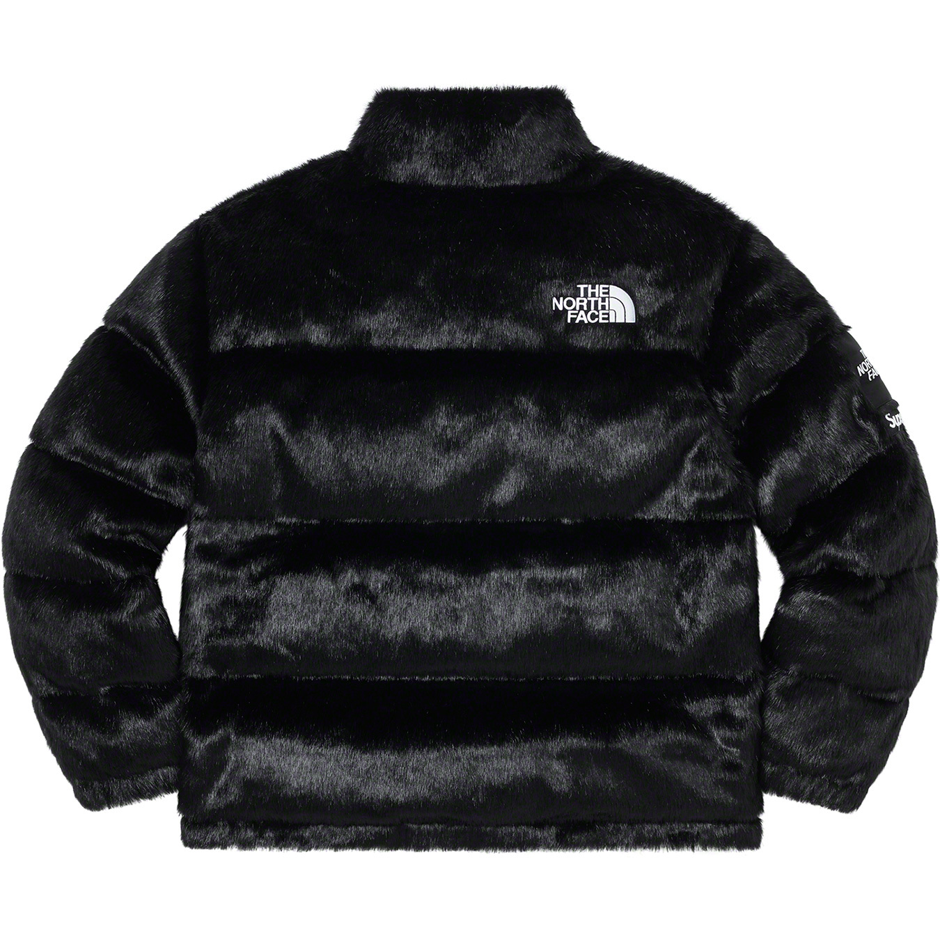 Supreme/TNF Faux Fur Nuptse Jacket Black