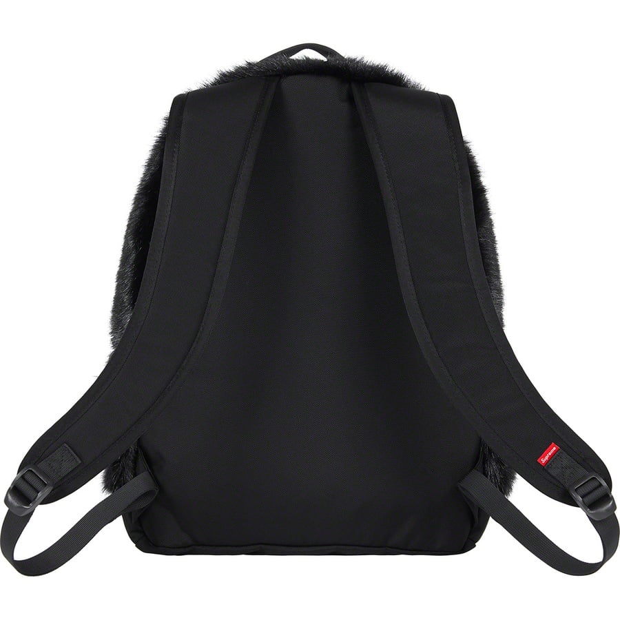 Details on Supreme The North Face Faux Fur Backpack Black from fall winter
                                                    2020 (Price is $198)