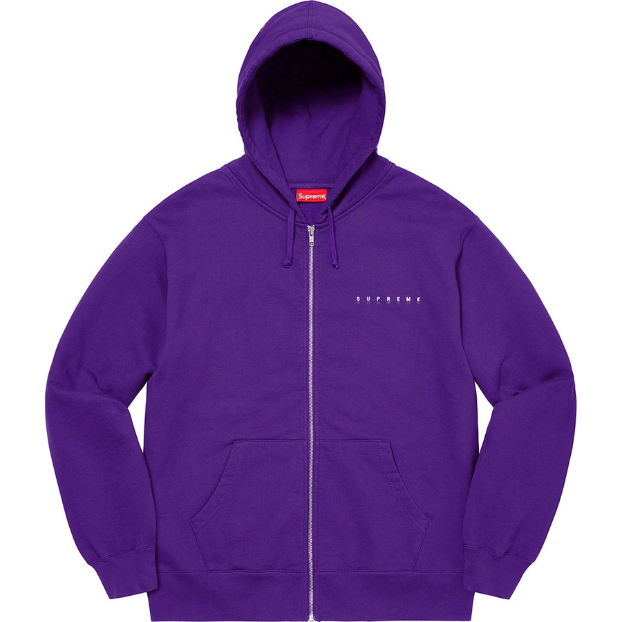 Details on Globe Zip Up Hooded Sweatshirt Purple from fall winter
                                                    2020 (Price is $168)