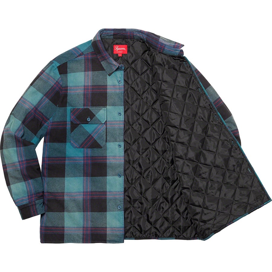 Details on Quilted Flannel Shirt Teal from fall winter
                                                    2020 (Price is $148)
