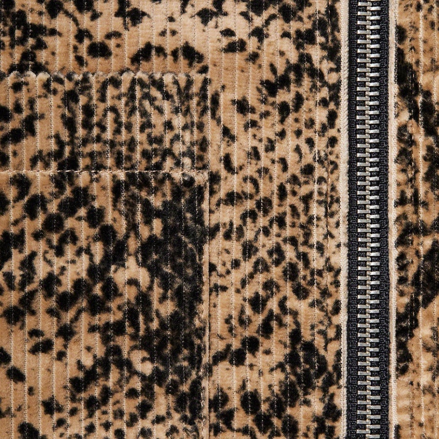 Details on Snakeskin Corduroy Zip Up Shirt Tan from fall winter
                                                    2020 (Price is $158)