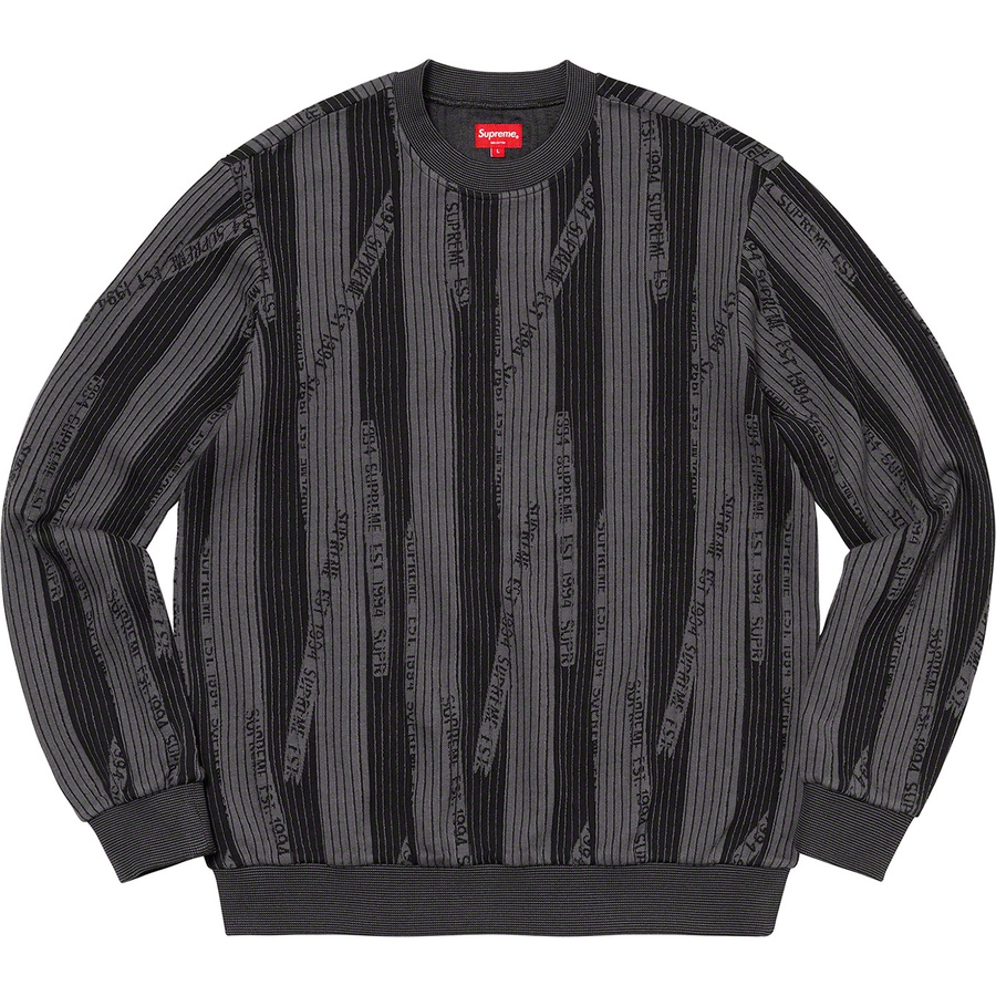 Details on Textured Stripe Crewneck Black from fall winter
                                                    2020 (Price is $118)
