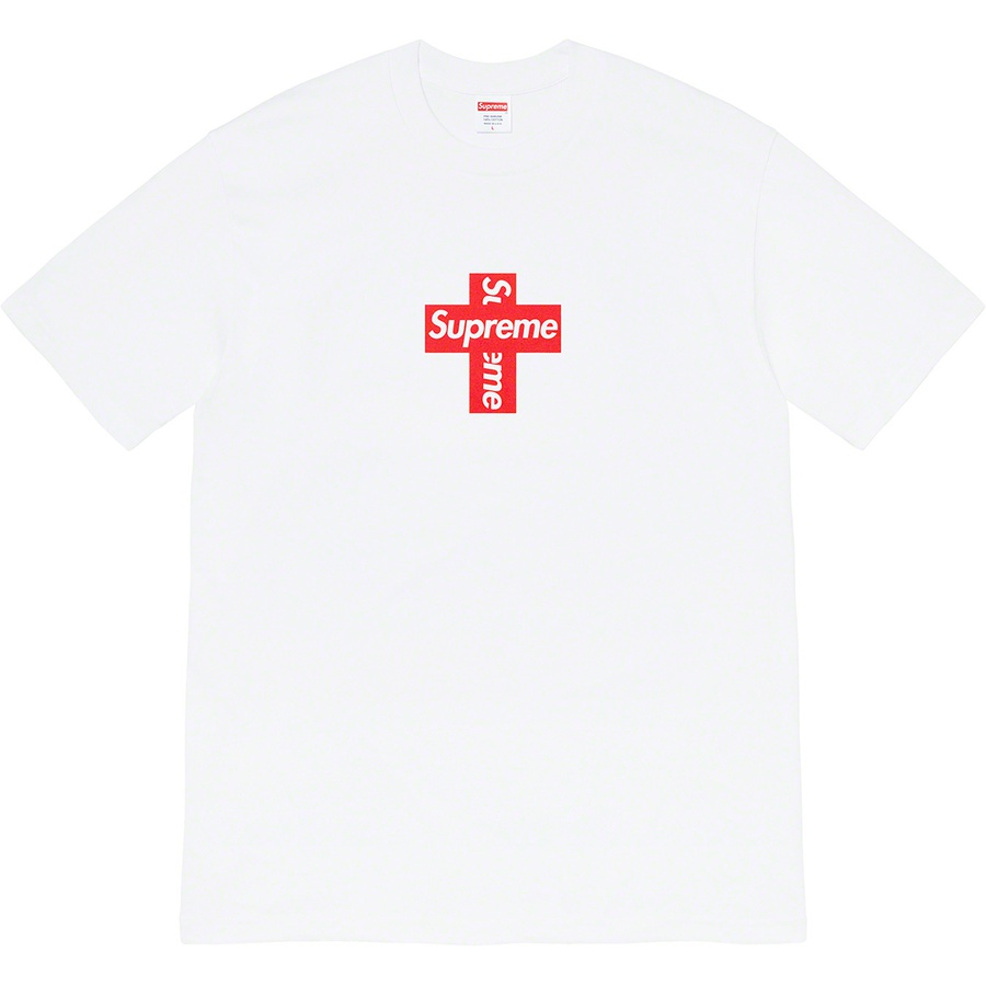 Details on Cross Box Logo Tee White from fall winter
                                                    2020 (Price is $38)