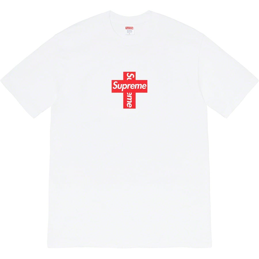 Cross Box Logo Tee White