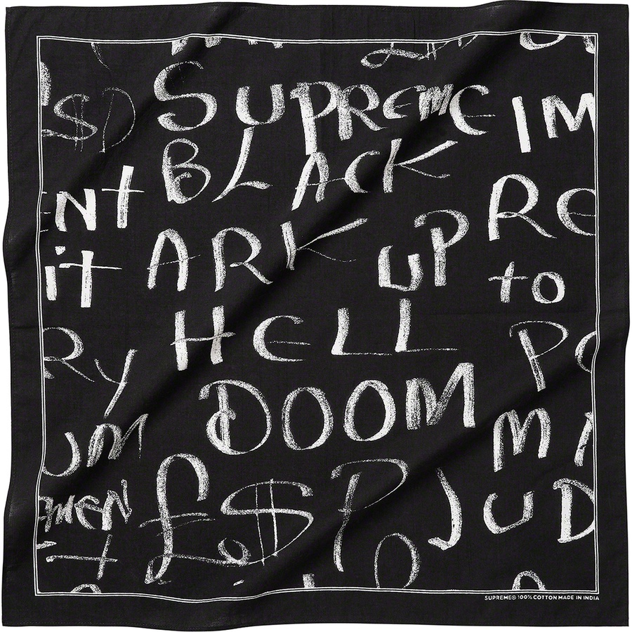 Supreme Black Ark Bandana releasing on Week 17 for fall winter 2020