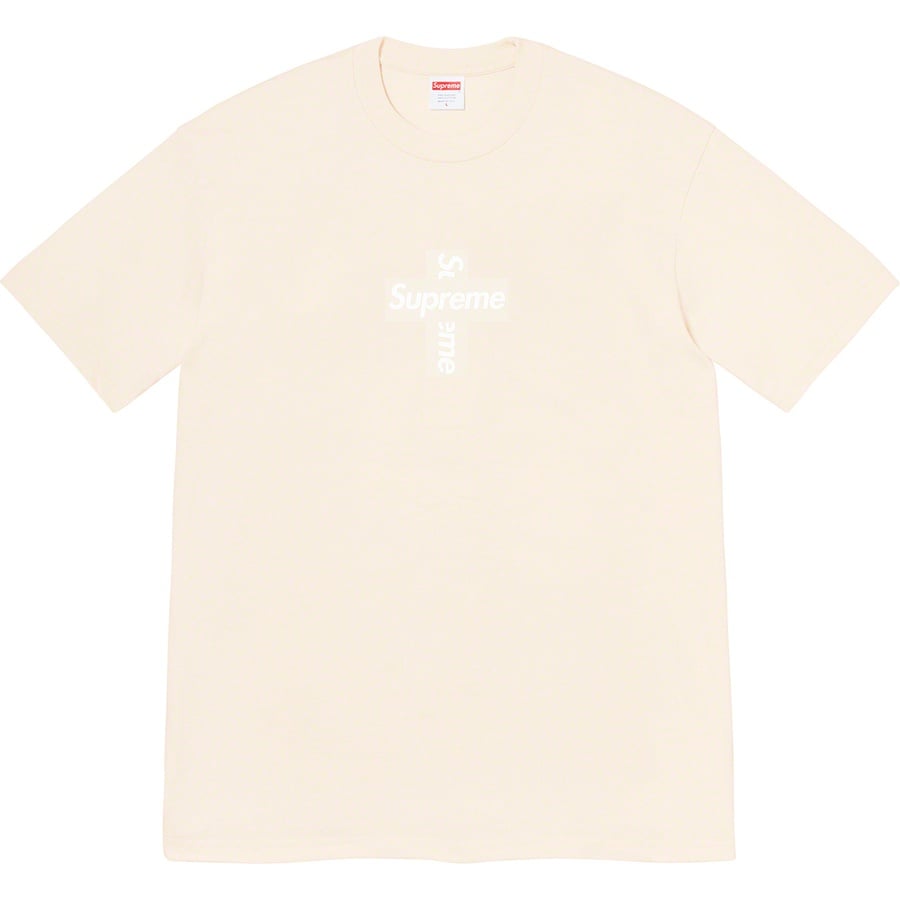 Details on Cross Box Logo Tee Natural from fall winter
                                                    2020 (Price is $38)
