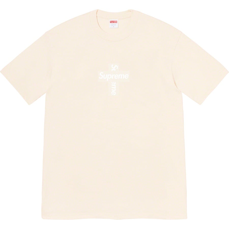 Cross Box Logo Tee Natural