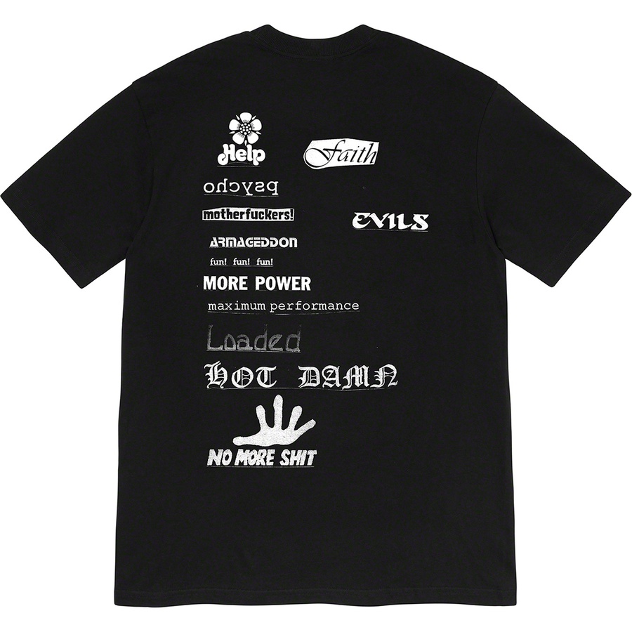 Details on No More Shit Tee Black from fall winter
                                                    2020 (Price is $38)