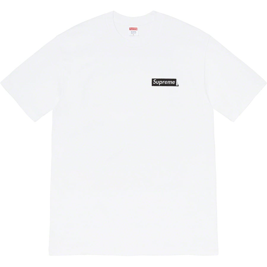 Details on No More Shit Tee White from fall winter
                                                    2020 (Price is $38)