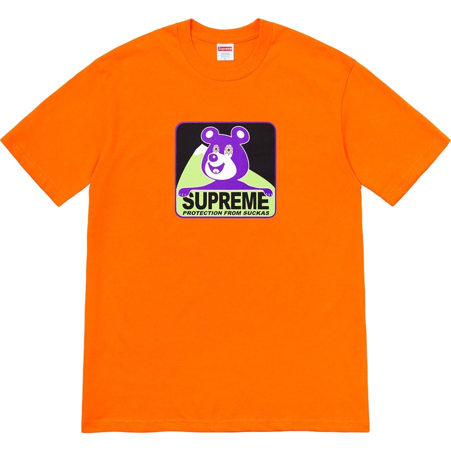 Details on Bear Tee Orange from fall winter
                                                    2020 (Price is $38)