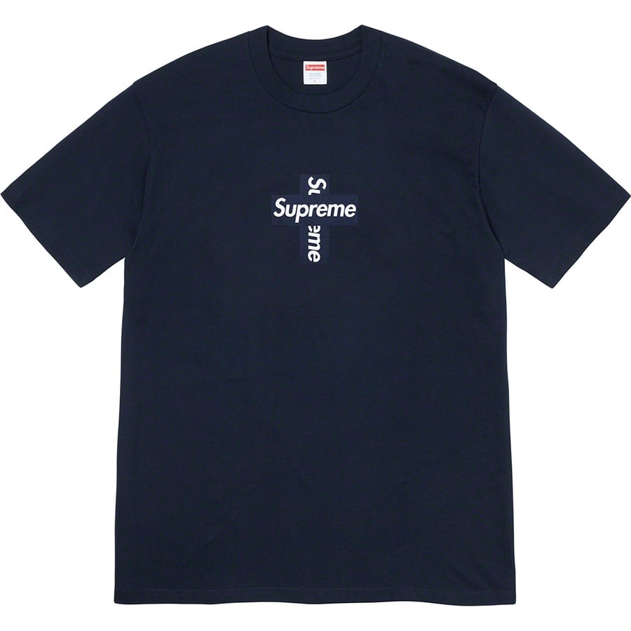 Cross Box Logo Tee Navy