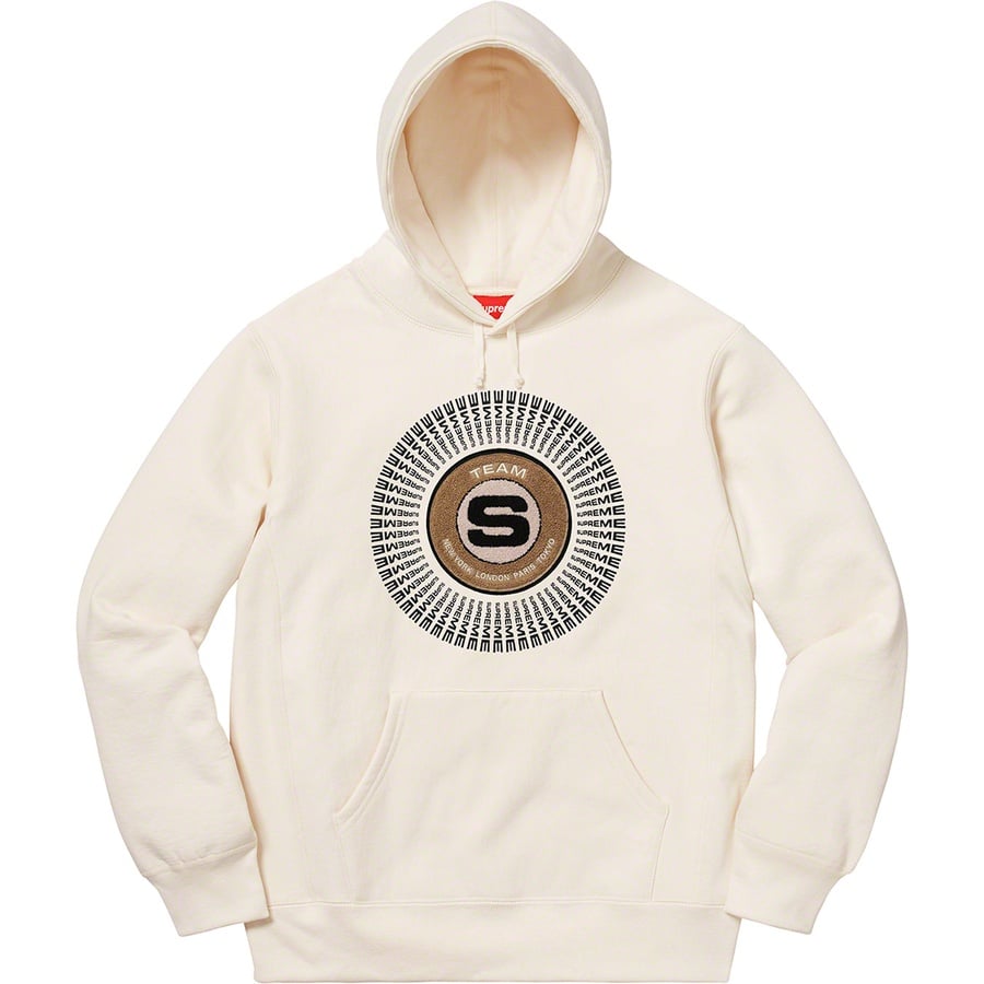 Supreme Chenille Appliqué Hooded Sweatshirt (FW20) - Natural - $168
