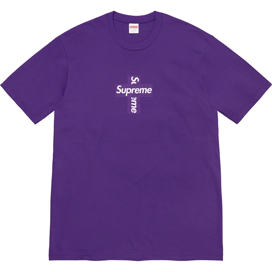 Details on Cross Box Logo Tee Purple from fall winter
                                                    2020 (Price is $38)