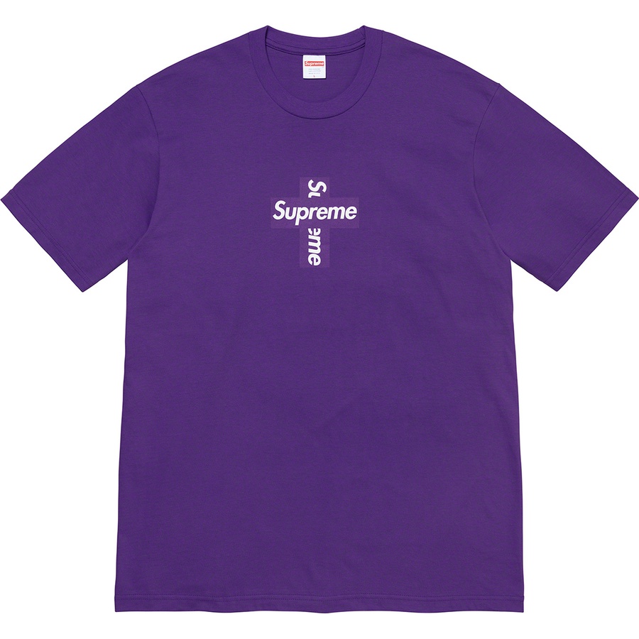 Cross Box Logo Tee Purple