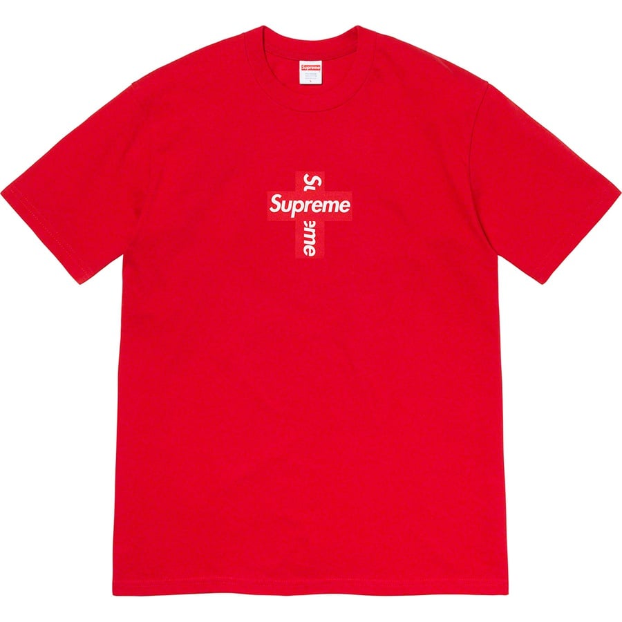 Details on Cross Box Logo Tee Red from fall winter
                                                    2020 (Price is $38)