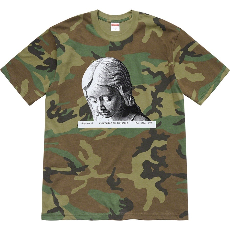 Details on Everywhere Tee Woodland Camo from fall winter
                                                    2020 (Price is $38)
