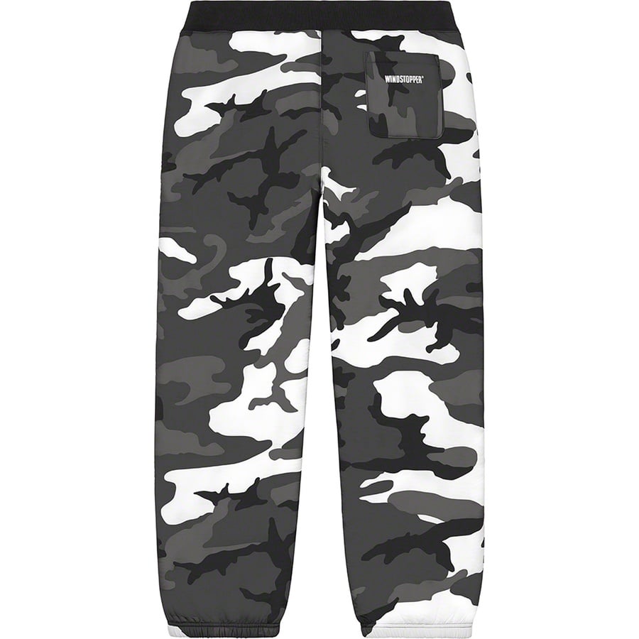 Details on WINDSTOPPER Sweatpant Snow Camo from fall winter 2020 (Price is $158)