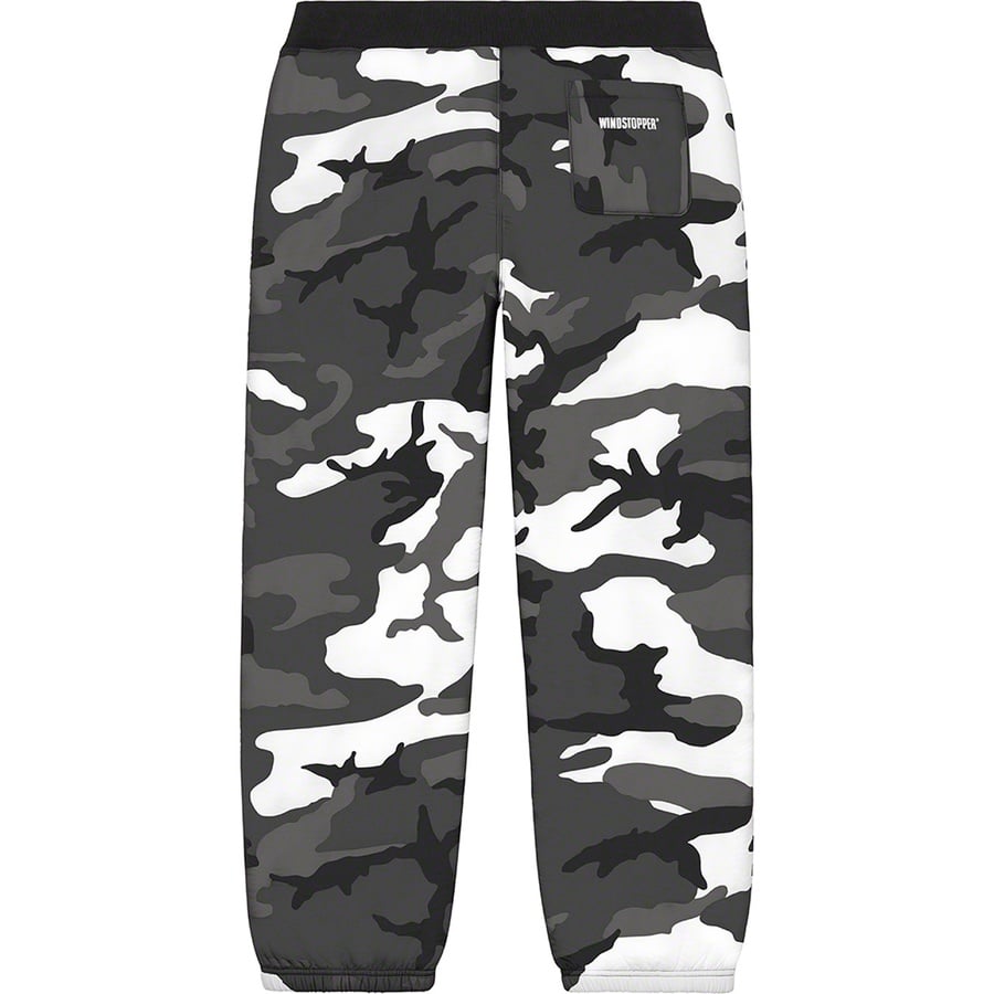 Details on WINDSTOPPER Sweatpant Snow Camo from fall winter
                                                    2020 (Price is $158)