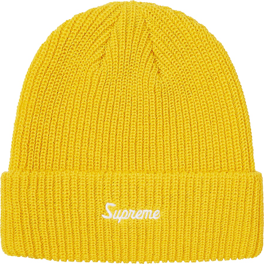 Details on Loose Gauge Beanie Yellow from fall winter 2020 (Price is $34)