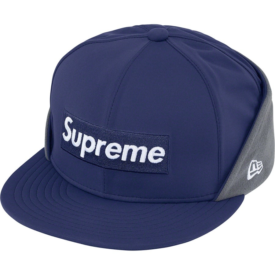 Supreme WINDSTOPPER Earflap Box Logo New Era (FW20) - Washed Navy - $58