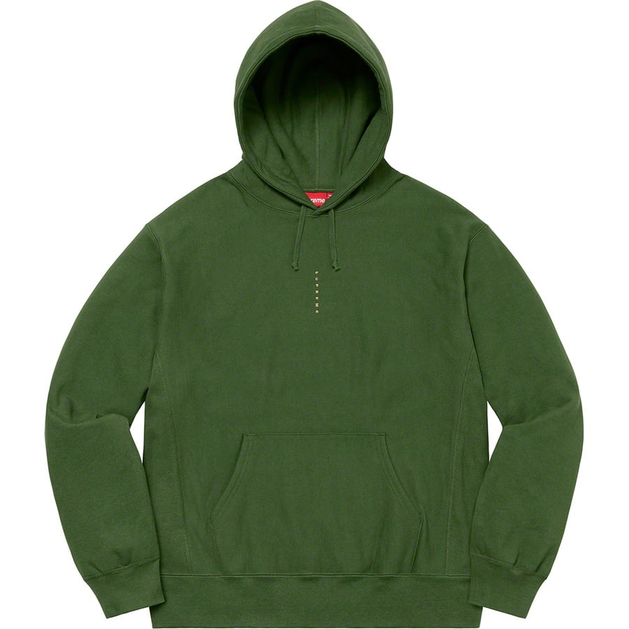 Details on Micro Logo Hooded Sweatshirt Green from fall winter
                                                    2020 (Price is $158)