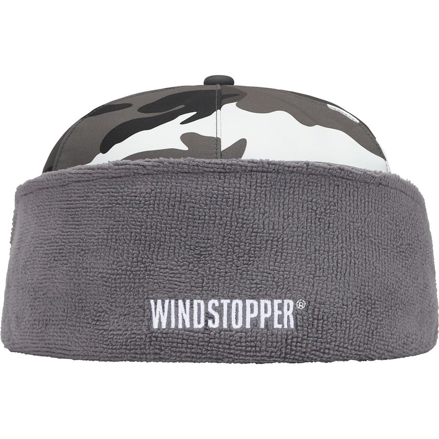 Details on WINDSTOPPER Earflap Box Logo New Era Snow Camo from fall winter 2020 (Price is $58)