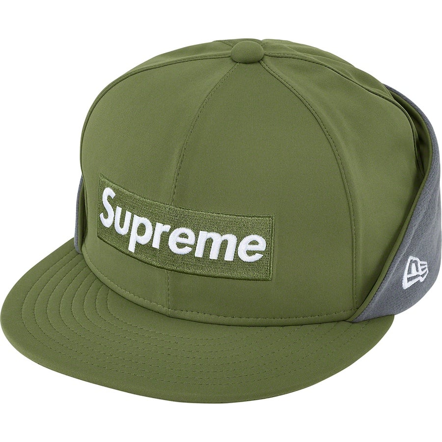 Details on WINDSTOPPER Earflap Box Logo New Era Dark Olive from fall winter
                                                    2020 (Price is $58)