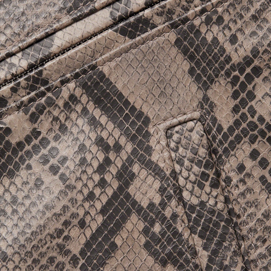 Details on Supreme Schott Leather Work Jacket Snakeskin from spring summer
                                                    2021 (Price is $698)
