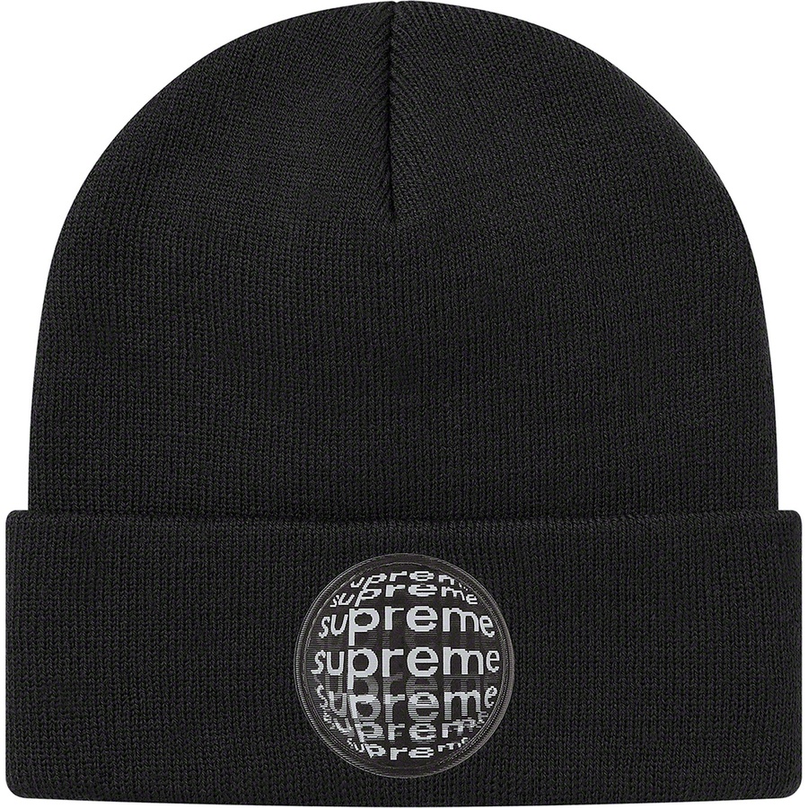 Supreme Lenticular Patch Beanie (SS21) - Black - $38