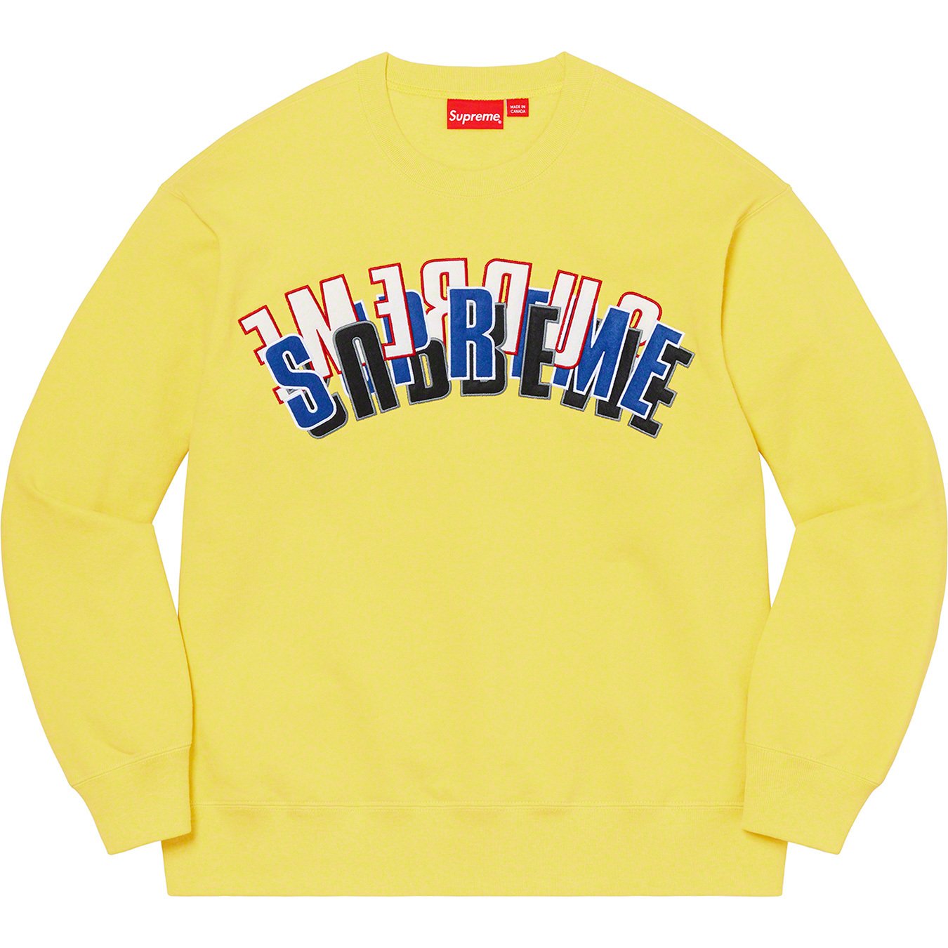 希少サイズ　supreme stacked crewneck