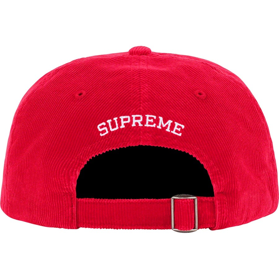 Details on Fine Wale Corduroy S Logo 6-Panel Red from spring summer
                                                    2021 (Price is $54)