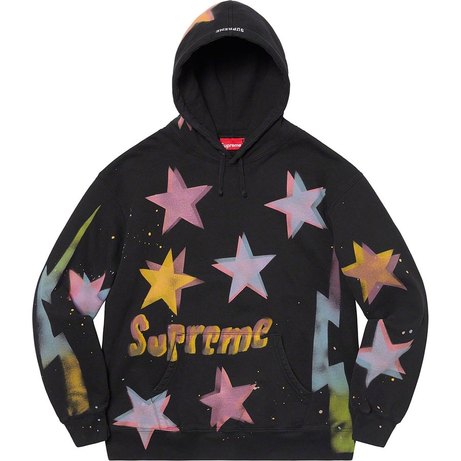 Details on Gonz Stars Hooded Sweatshirt Black from spring summer
                                                    2021 (Price is $198)