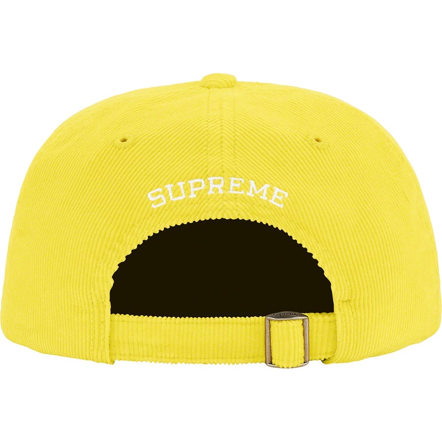 Details on Fine Wale Corduroy S Logo 6-Panel Yellow from spring summer
                                                    2021 (Price is $54)