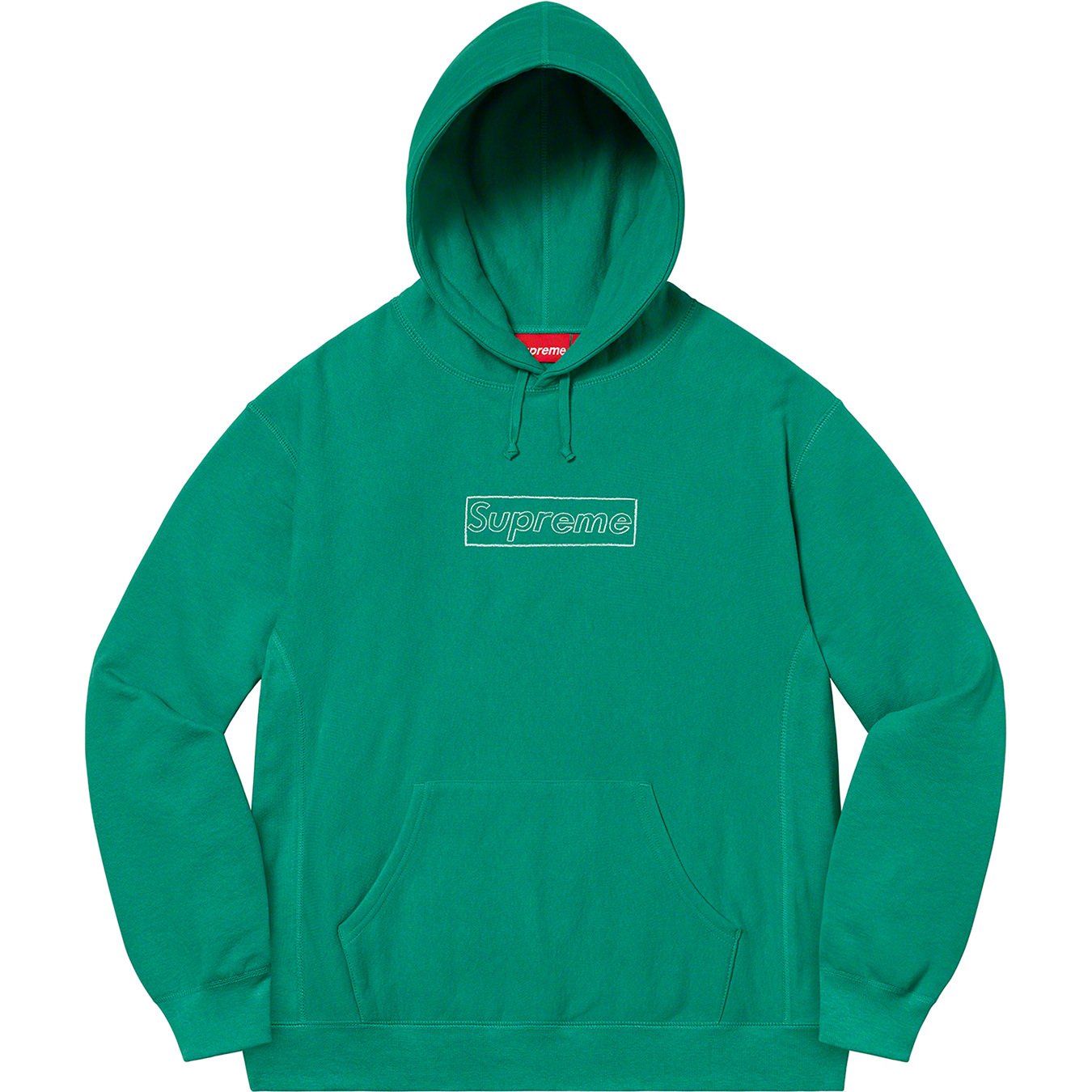 SUPREME X KAWS Chalk Box Logo Hoodie Black