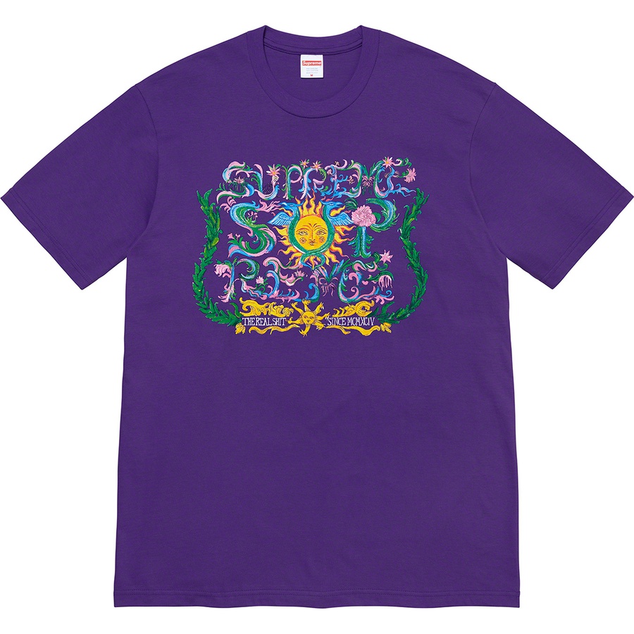 Details on Crest Tee Purple from spring summer
                                                    2021 (Price is $38)
