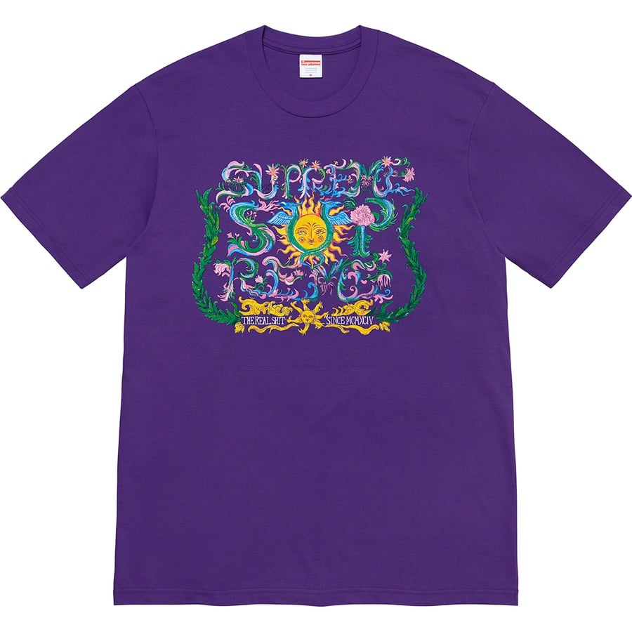 Details on Crest Tee Purple from spring summer
                                                    2021 (Price is $38)