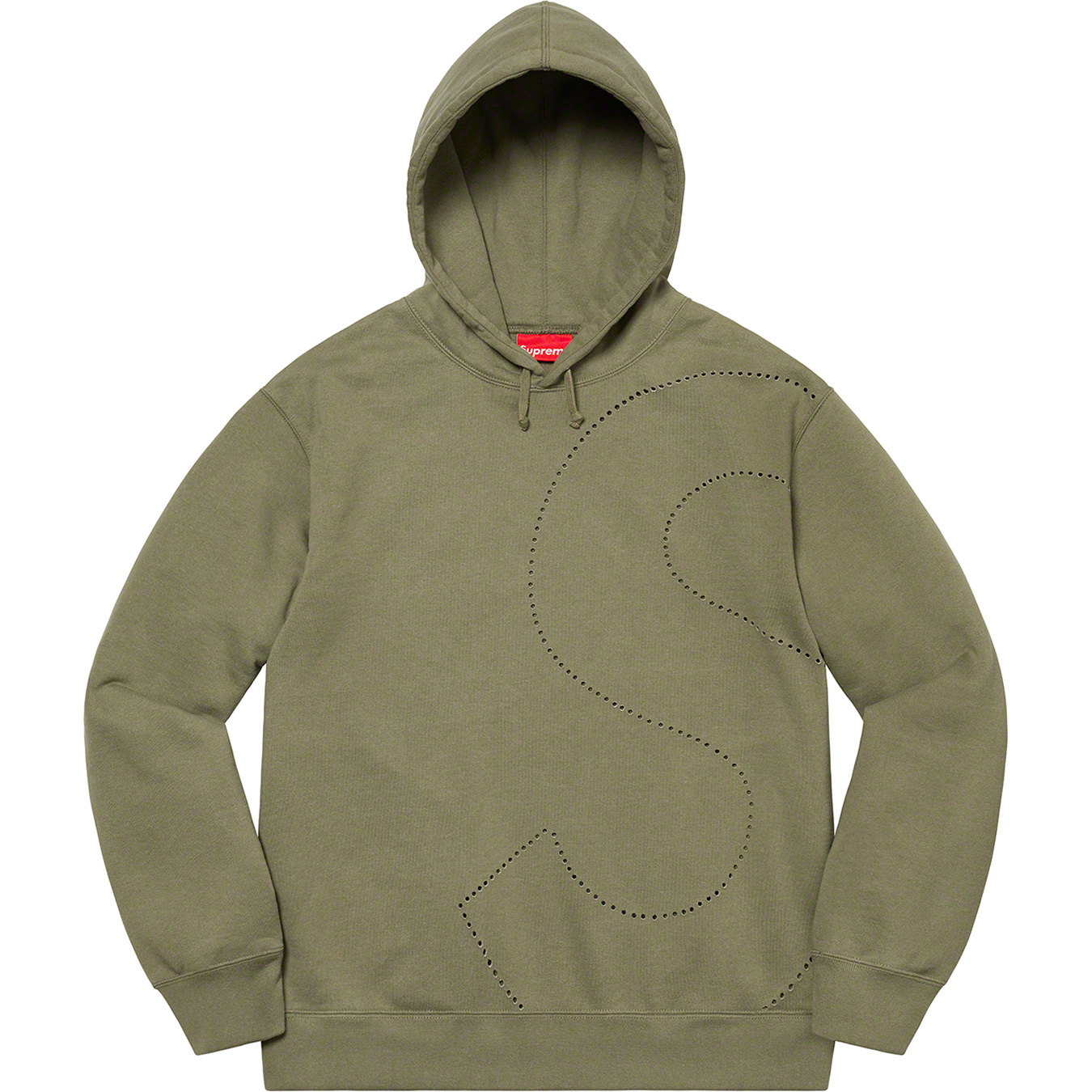 Laser Cut S Logo Hooded Sweatshirt - spring summer 2021 - Supreme