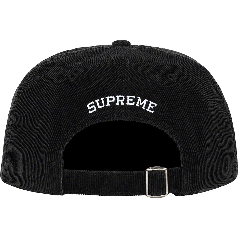 Details on Fine Wale Corduroy S Logo 6-Panel Black from spring summer
                                                    2021 (Price is $54)