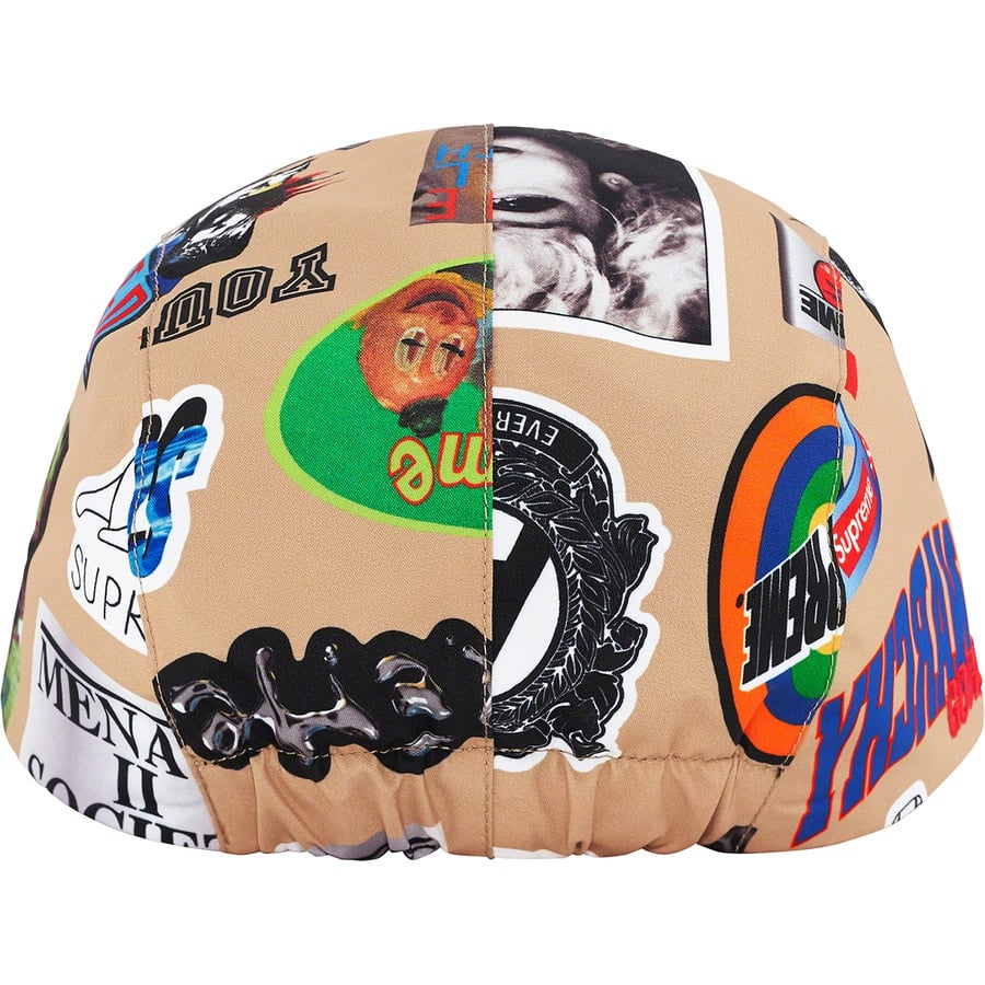 Supreme GORE-TEX Long Bill Camp Cap (SS21) - Tan Stickers - $60