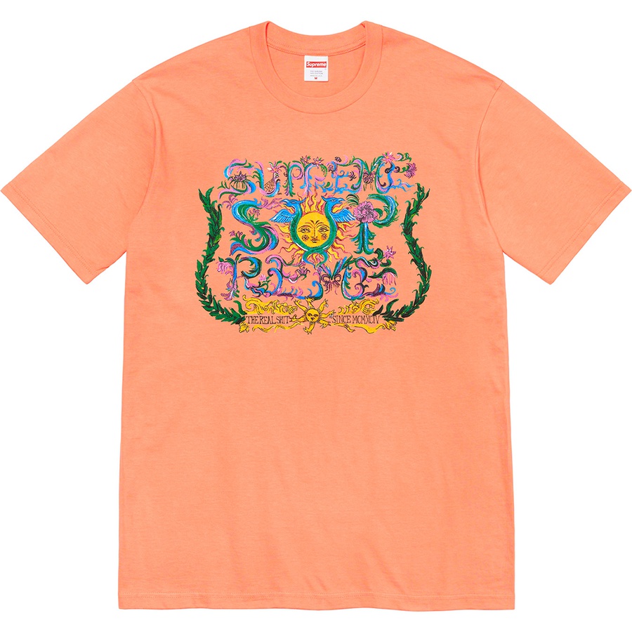 Details on Crest Tee Peach from spring summer
                                                    2021 (Price is $38)