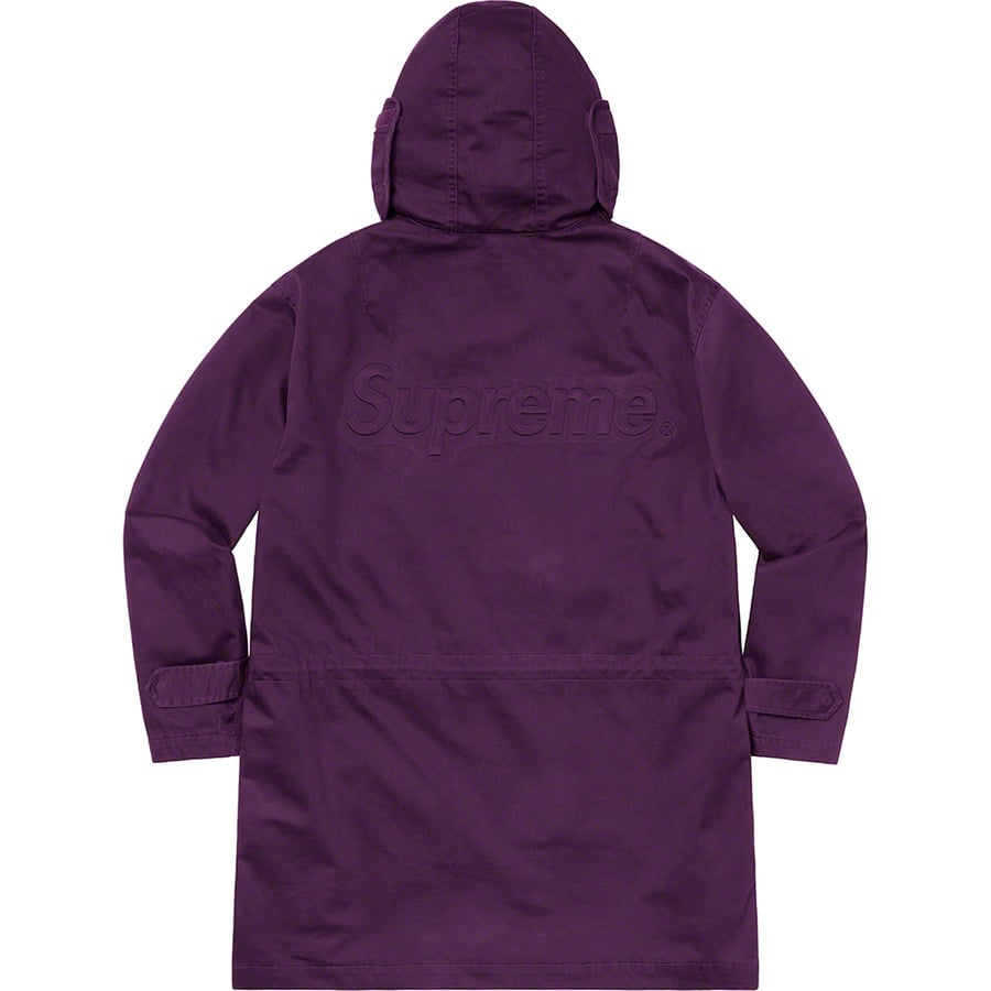 Details on Hooded Facemask Parka Dark Purple from spring summer
                                                    2021 (Price is $298)