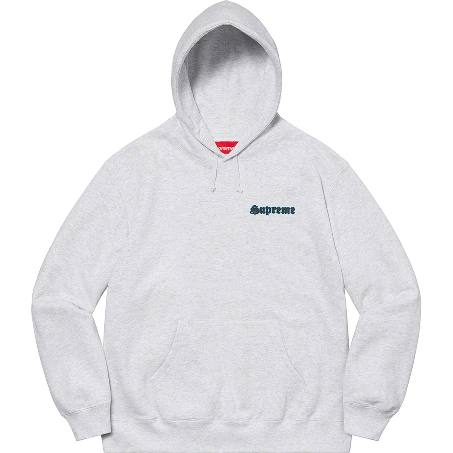 Details on Supreme Love Hooded Sweatshirt Ash Grey from spring summer
                                                    2021 (Price is $168)