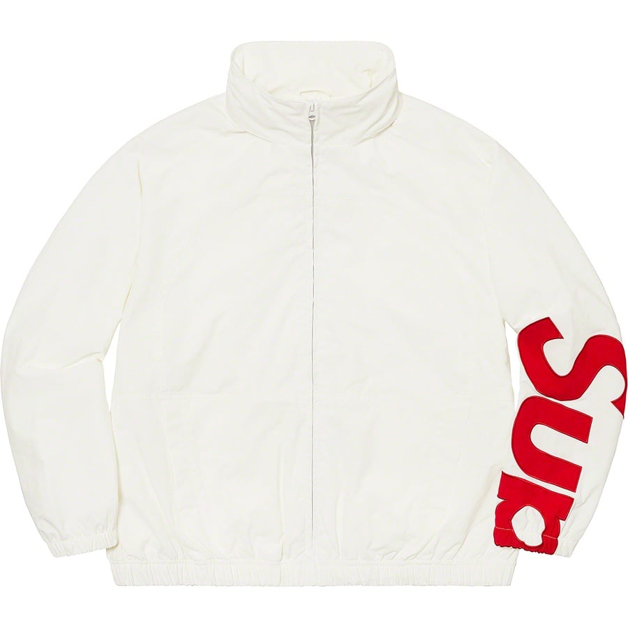 Details on Spellout Track Jacket White from spring summer
                                                    2021 (Price is $168)